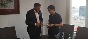 公司总经理苏鹏辉，面见波兰前副总理janusz